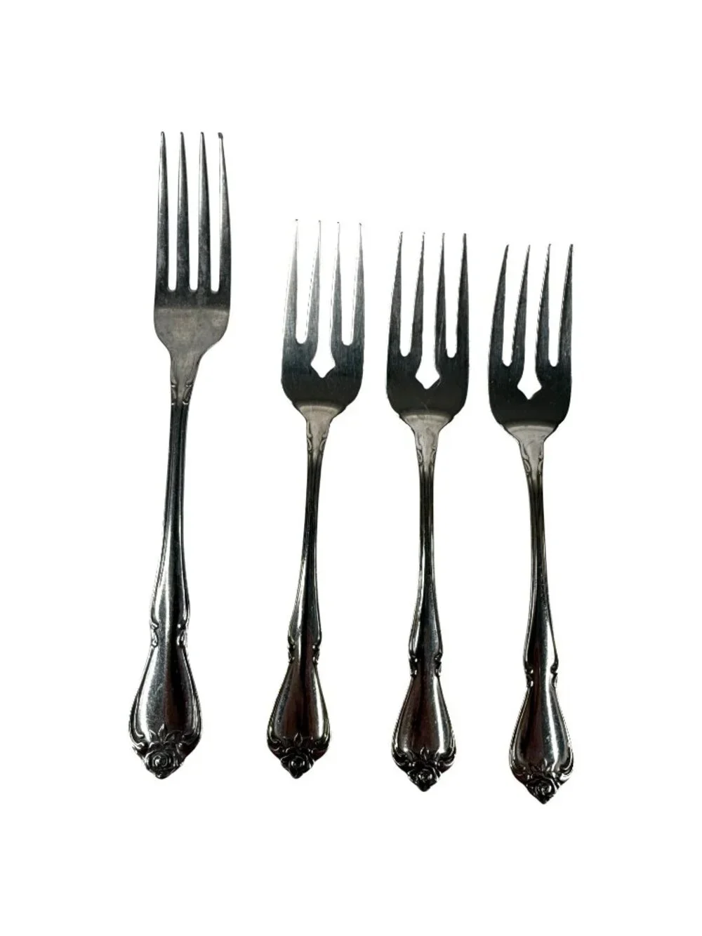 1881 Rogers Stainless Oneida Flatware Set Arbor Rose Pattern True 16 Pieces‎ VTG